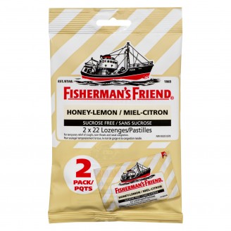 Fisherman's Friend Sucrose Free Lozenges, Honey Lemon - 2 Pack x 22 Lozenges