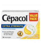 Cepacol Extra Strength Lozenges, Honey Lemon - 36 Lozenges