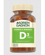 Adrien Gagnon Vitamin D3 Sugar Free 1000UI