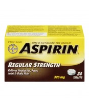 Aspirin Regular Strength, 24 Tablets