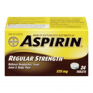 Aspirin Regular Strength, 24 Tablets