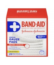 Band-Aid Medium Sterile Gauze Pads Value Pack