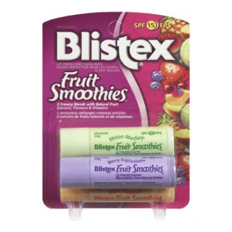 Blistex Fruit Smoothies Lip Moisturizer, SPF 15 - 3 x 2.83g