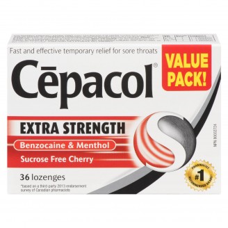 Cepacol Extra Strength Sugar Free Cherry Lozenges