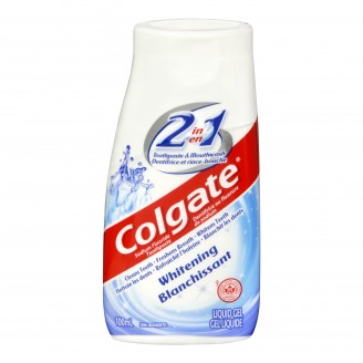 Colgate 2 in 1 Toothpaste & Mouthwash Whitening, Liquid Gel - 100 ml