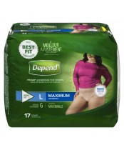 Depend  Fit-Flex Large Maximum Absorbency Underwear For Women