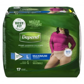Depend  Fit-Flex Large Maximum Absorbency Underwear For Women