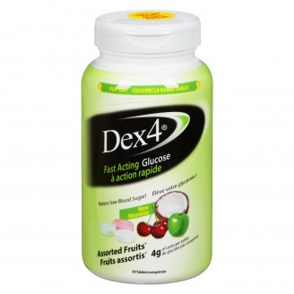 Dex4 Fast Acting Glucose Assorted Fruit, 50 Chewable Tablets