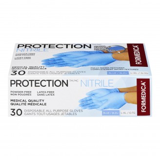 Formedica Protection Nitrile Powder-Free Disposable All Purpose Gloves Large/X-Large