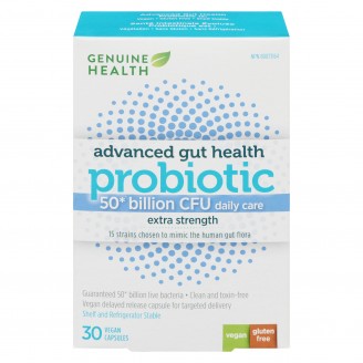 Genuine Health Extra Strength Advanced Gut Health 50 Billion Probiotic