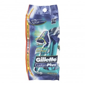 Gillette Custom Plus Pivot, 10 Disposable Razors
