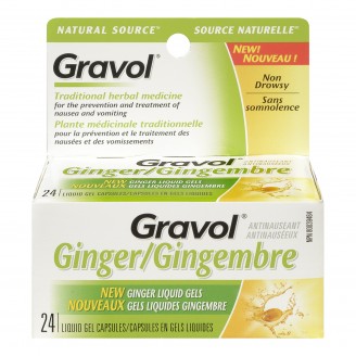 Gravol Ginger Antinauseant Liquid Gels for Adults