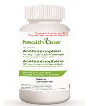 health One 500 mg Extra Strength Acetaminophen Tablets - 150's