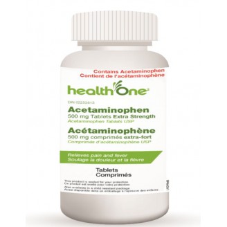 health One 500 mg Extra Strength Acetaminophen Tablets - 50's