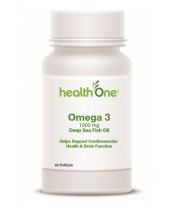 health One Omega 3 Softgels 1000 mg From Deep Sea Fish Oil
