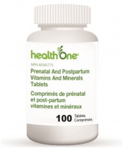 health One Prenatal & Postpartum Vitamins and Minerals Tablets