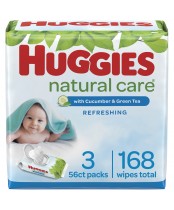Huggies Natural Care Refreshing Baby Wipes - 168