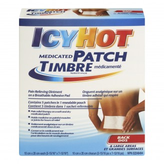 Icy Hot Medicated Back Patches, L - 5 Patches