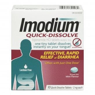 Imodium Quick Dissolve, Mint - 10 Tablets