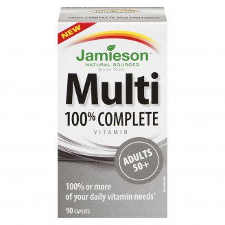 Jamieson Adults 50+ 100% Complete Multivitamin Caplets