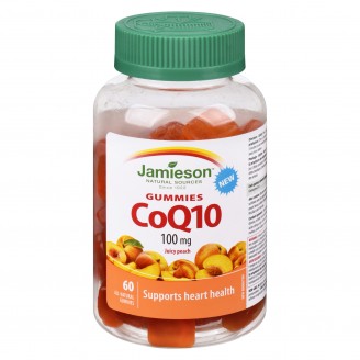 Jamieson CoQ10 100mg, Peach - 60 Gummies