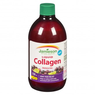 Jamieson Liquid Collagen, Elderberry Lime - 350 ml