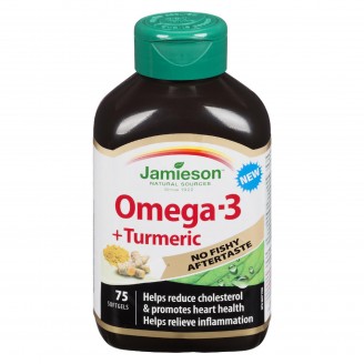 Jamieson Omega-3 +Turmeric, 75 Softgels