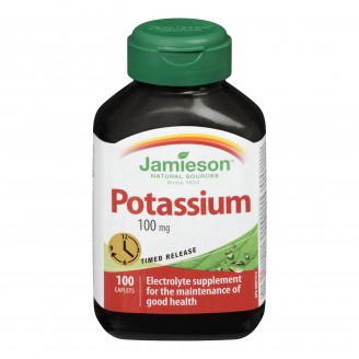 Jamieson Potassium 100 mg Timed Release, 100 Tablets
