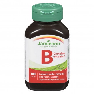 Jamieson Vitamin B Complex With Vitamin C, 100 Caplets