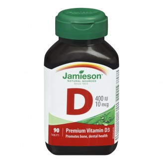 Jamieson Vitamin D3 400 IU, 90 Tablets