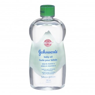 Johnson's Baby Oil with Aloe & Vitamin E, 591 ml