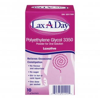 Lax-A-Day Powder Laxative, 10 Pouches x 17 g