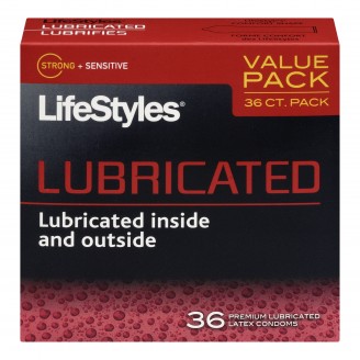 LifeStyles Premium Lubricated Latex Condoms Value Pack