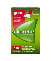 Nicorette Nicotine Gum Cinnamon 4mg