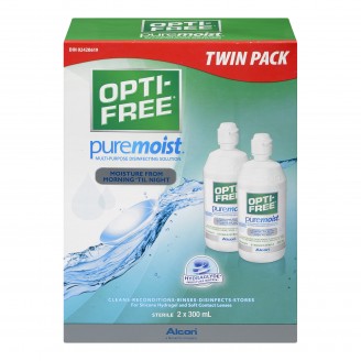 Opti-Free PureMoist Multi-Purpose Disinfecting Contact Lens Solution Twin Pack
