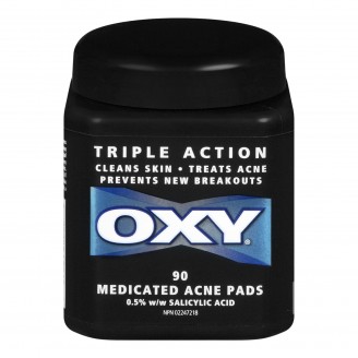 Oxy Triple Action Medicated Acne Pads