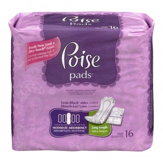 Poise Moderate Absorbency Pads