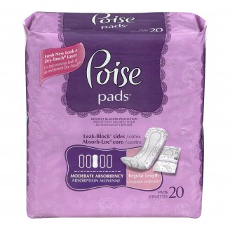 Poise Moderate Absorbency Pads