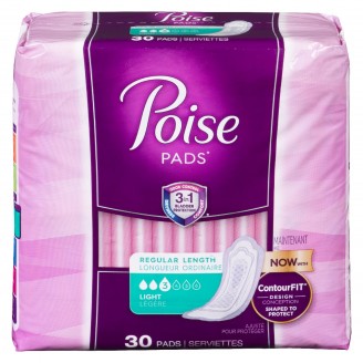 Poise Pads Regular Length Light