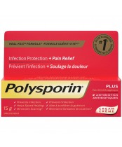 Polysporin Plus Pain Relief Antibiotic Cream, 15g