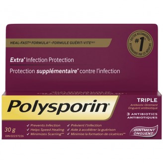 Polysporin Triple Heal-Fast Antibiotic Ointment, 30g