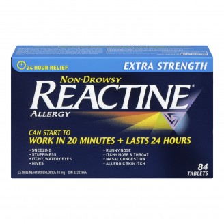 Reactine Allergy Extra Strength, 84 Tablets