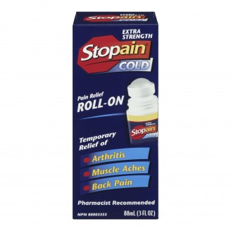 Stopain Cold Extra Strength Pain Relief Roll-On, 88 ml