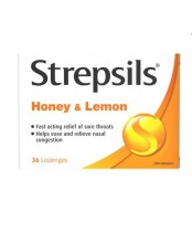 Strepsils Lozenges Fast Acting Relief for Sore Throats Honey and Lemon Flavour