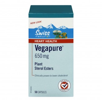 Swiss Natural ChoLessterol with Vegapure Plant Sterol Esters, 50 Soft Gel Capsules