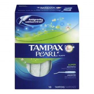 Tampax Pearl Plastic Unscented Tampons