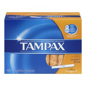 Tampax Tampons with Biodegradable Cardboard Applicator