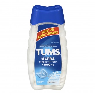 Tums Ultra Strength Antacid, Peppermint - 160 Count