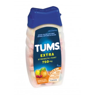 Tums Extra Strength Antacid, Assorted Fruit - 100 Count