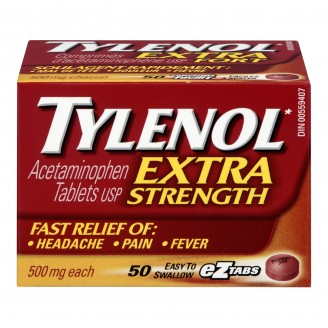 Tylenol Extra Strength, 50 Tablets
